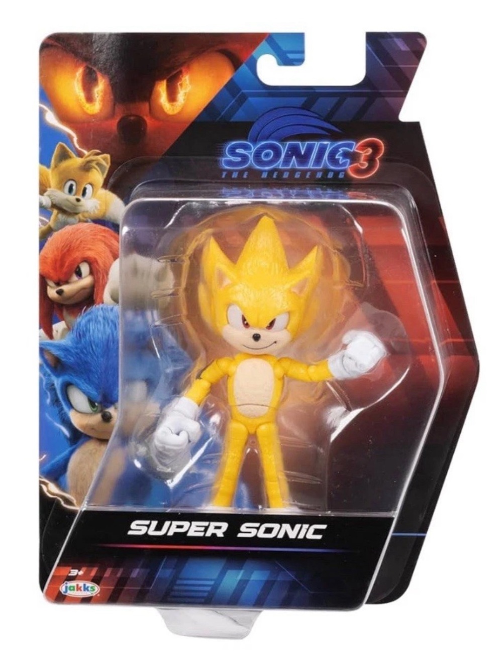 Jakks - Sonic 3 Movie Action Figures - 5-Inch Super Sonic Collector Toy Figure